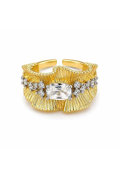 LEROSY CO. Stone Detailed Gold Ring