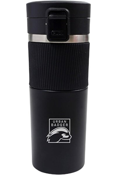 Yıldızan Tamgün Badger Stainless Steel Black Thermos 480ml, Durable Camping E...