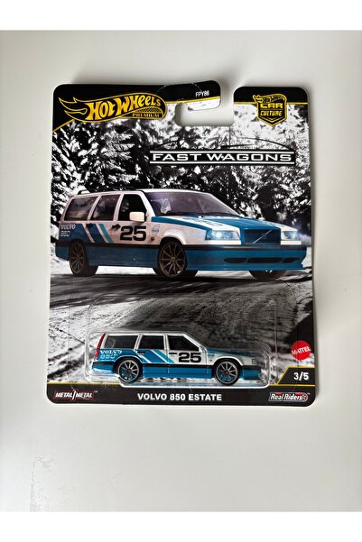 HOT WHEELS Premium Volvo 850 Estate 3/5 Fast Wagons Car Culture Metal Gövdeli...