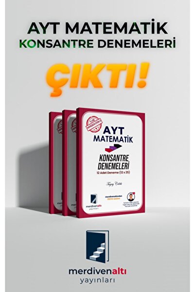 Merdivenaltı Yayınları AYT Matematik Konsantre Denemeleri - Tugay Hoca (Tamam...
