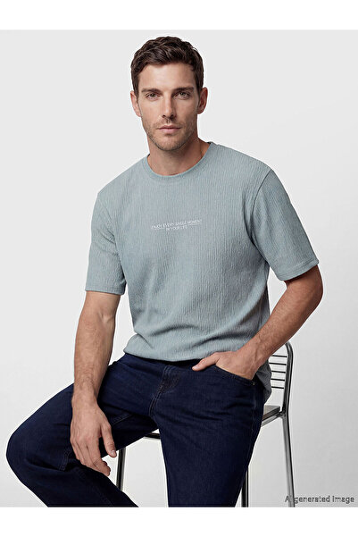 LC Waikiki Ανδρικό μπλουζάκι Peak New Season Crew Neck με τύπωμα