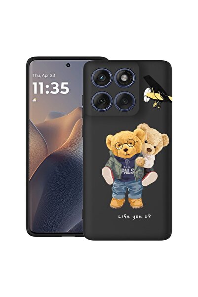 bestcase ¬Æ Husa pentru Poco X6 5G cu Design Teddy Bear Lift me up, TPU Mat U...