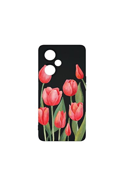 bestcase Θήκη Σιλικόνης Premium, Συμβατή με OPPO A59 5G, Κόκκινες Τουλίπες, Λ...