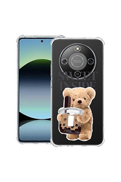 bestcase Husă Antișoc 1.5mm Compatibilă cu Honor Magic8 Lite, cu Design Ursul...