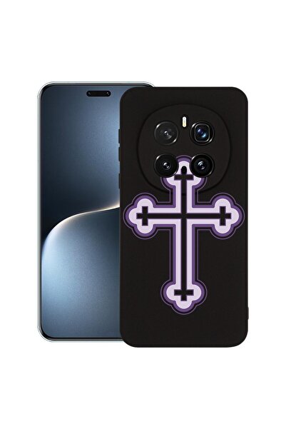 bestcase Θήκη για Honor Magic7 Pro, Premium Λεπτή Σιλικόνη 1.2MM, Μωβ Σταυρός...