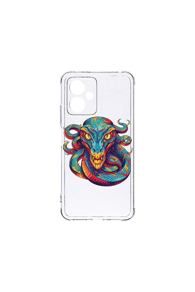 bestcase Калъф за Motorola Moto G55, BestCase® Anti Shock 1.5MM, Дракон в меч...