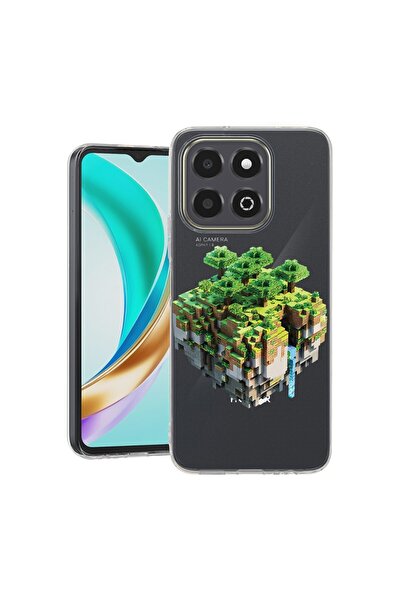 bestcase Husa pentru Honor X6b, BestCase¬Æ Clear Silicon 2MM, Minecraft, Anti...