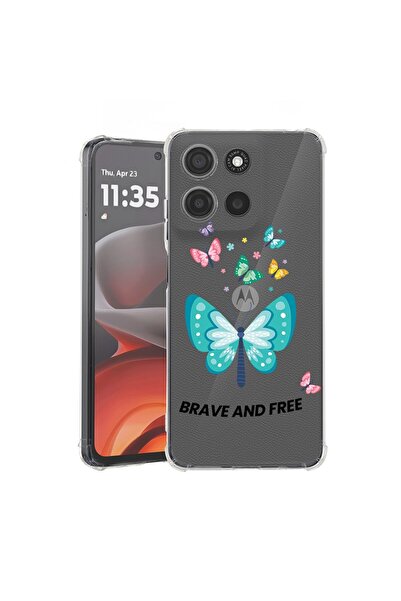 bestcase ¬Æ Husa pentru Motorola Edge 50 Neo, Anti Shock 1.5MM, Butterflies, ...