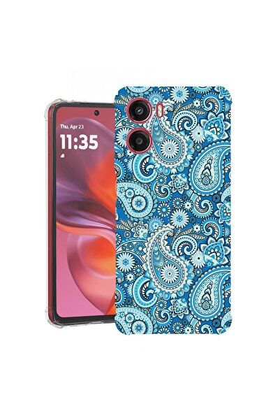 bestcase ¬Æ Husa compatibila Motorola Moto E15, Anti Shock 1.5MM, Blue Non-fi...