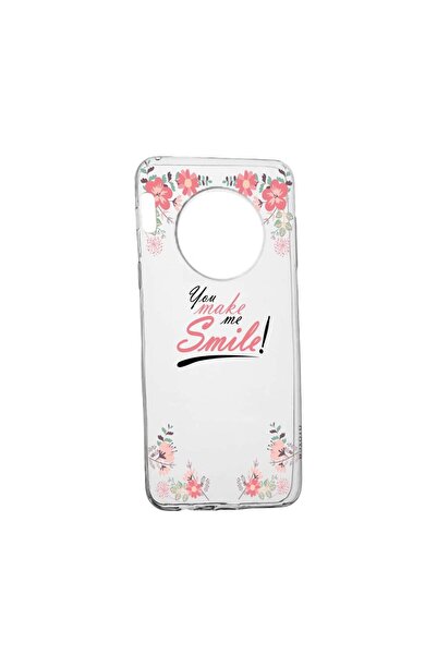 bestcase Θήκη σιλικόνης, Συμβατή με Huawei Nova Y90, Κάνεις να χαμογελάω, Ανθ...
