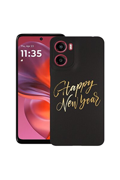 bestcase ¬Æ Husa pentru Motorola Moto G05, Happy New Year, Slim Silicon 0.8MM...