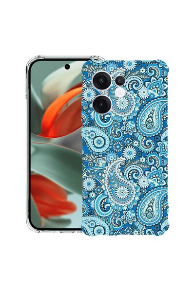 bestcase ¬Æ Husa compatibila OPPO Reno13 F 5G, Anti Shock 1.5MM, Blue Non-fig...