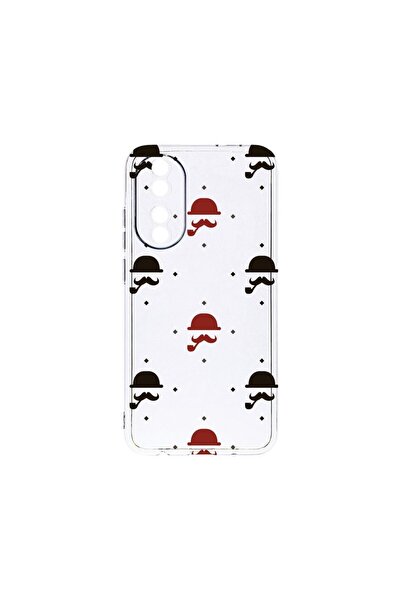 bestcase Διαφανής Θήκη Σιλικόνης 2MM, Συμβατή με Honor 90 5G, Σχέδιο Μουστάκι...