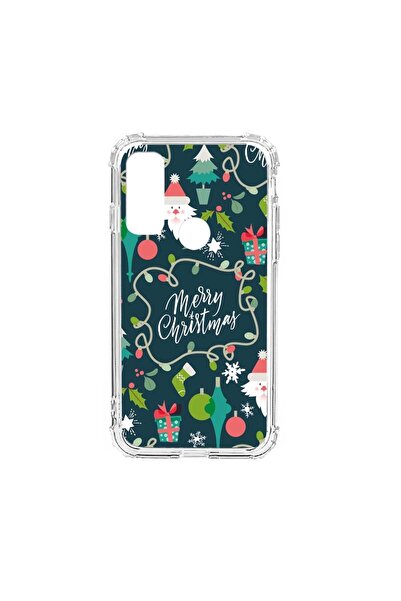 bestcase Husa Anti Shock Silicon Compatibila Cu Motorola Moto E40, Merry Chri...