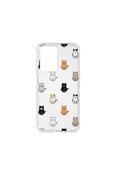 bestcase Αντικραδασμική Θήκη 1.5MM, Συμβατή με OPPO A77s, Σχέδιο Γάτας, Αντοχ...