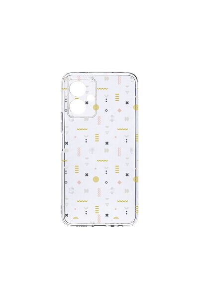 bestcase Διαφανής Θήκη Σιλικόνης 2MM, Συμβατή με Motorola Moto G14, Σύμβολα, ...