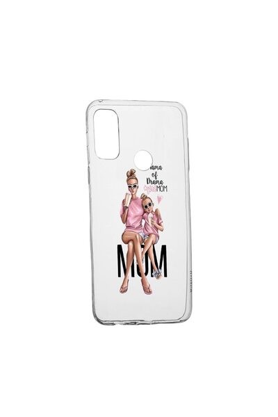 bestcase Husa Silicon Compatibila Cu Motorola Moto E40, Girl Mom Mama of Dram...