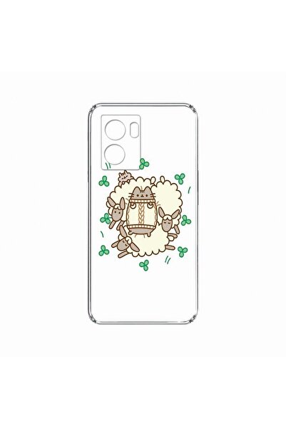 bestcase 2ММ тънък силиконов калъф, съвместим с OPPO A57s, Заек-агне, Устойчи...