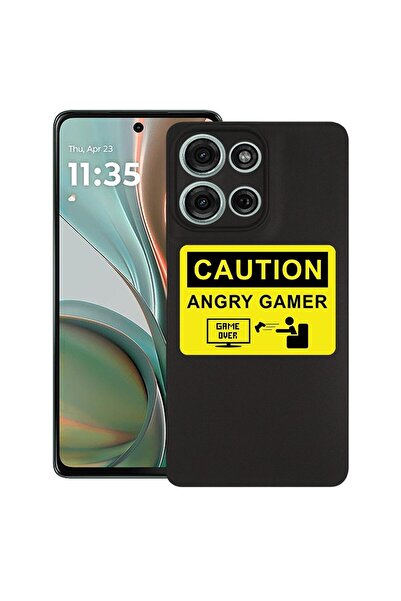 bestcase ¬Æ Husa pentru Motorola Moto G15, Angry Gamer, Slim Silicon 0.8MM, A...