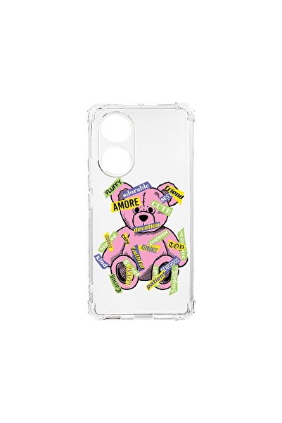 bestcase Husa Anti Shock 1.5MM, compatibilă cu OPPO A18, Teddy Bear Amour, Te...
