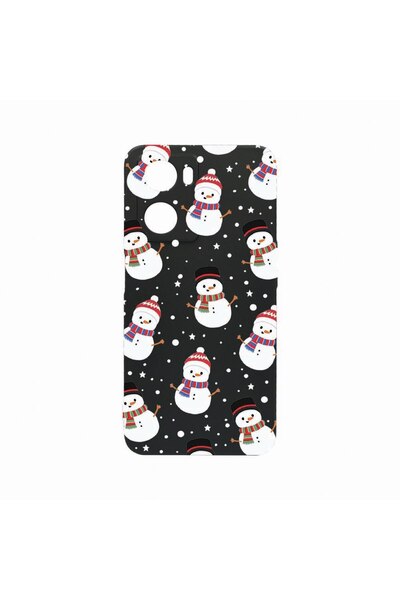 bestcase Тънък силиконов калъф 0.8ММ, съвместим с OPPO A57 5G, Снежен човек, ...