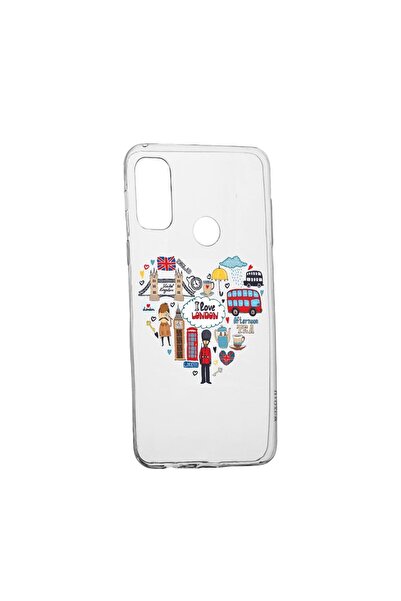 bestcase Husa Silicon Compatibila Cu Huawei P Smart 2020, I Love London, rezi...
