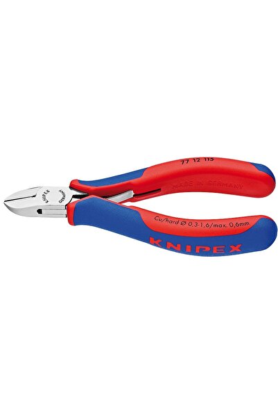 Knipex 77 12 115, πλαγιοκόφτης ηλεκτρονικών ακριβείας με βαριά μόνωση και φάλ...