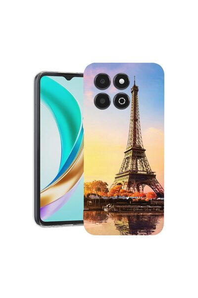 bestcase Husa pentru Honor X6b, BestCase¬Æ Clear Silicon 2MM, Paris Eiffel To...