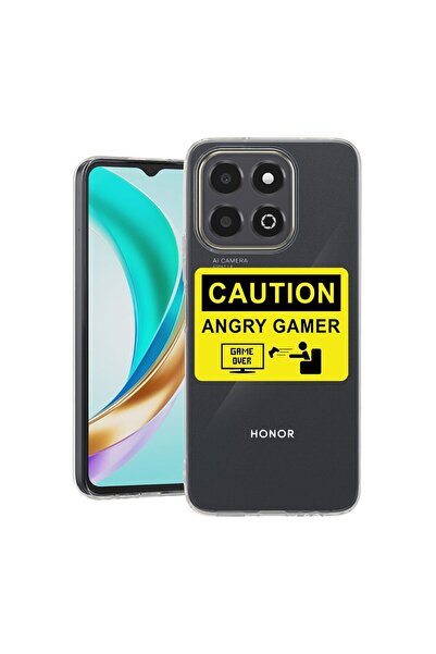 bestcase ¬Æ Husa Clear Slim Silicon Compatibila cu Honor X6c, Angry Gamer, 31...