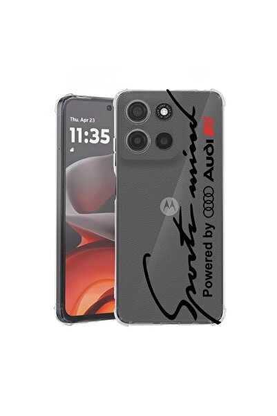 bestcase ¬Æ Husa pentru Motorola Moto G15, Anti Shock 1.5MM, Powered By Audi,...