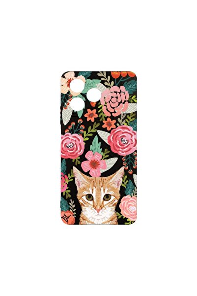 bestcase Husa pentru OPPO A40, BestCase¬Æ Slim SIlicon, Cat and Flowers, Prot...