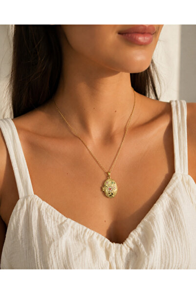 Selay Accessory Gold Vintage Madalyon Kolye