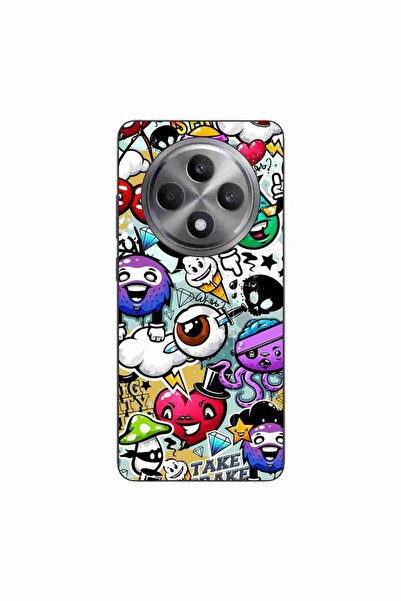 OEM Husa compatibila cu Oppo Reno12 FS Silicon Gel Tpu Model Pop Art Graffiti