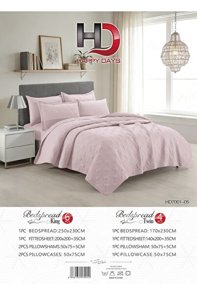 HD HAPPY DAYS Hotel Luxury at Home - "Happy Days" Quilted Bedspread Set