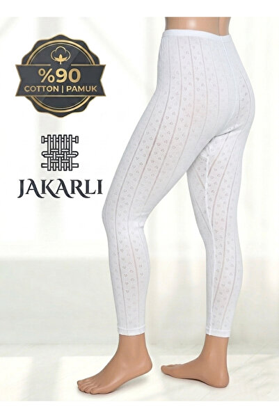 Ladytime Kadın Jakarlı (Transferli) Uzun Tayt %90 Pamuk - 53