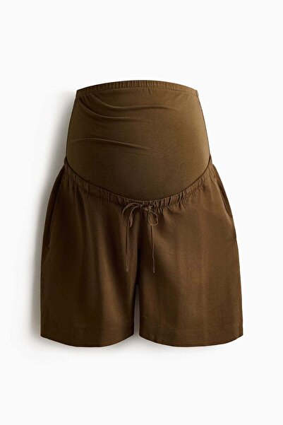 H&M شورت MAMA المصنوع من مزيج الكتان