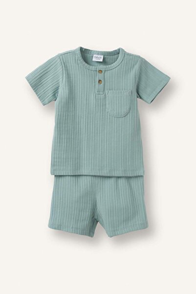 DeFacto Set pijamale cu mâneci scurte, top și pantaloni scurți, 2 piese, pent...