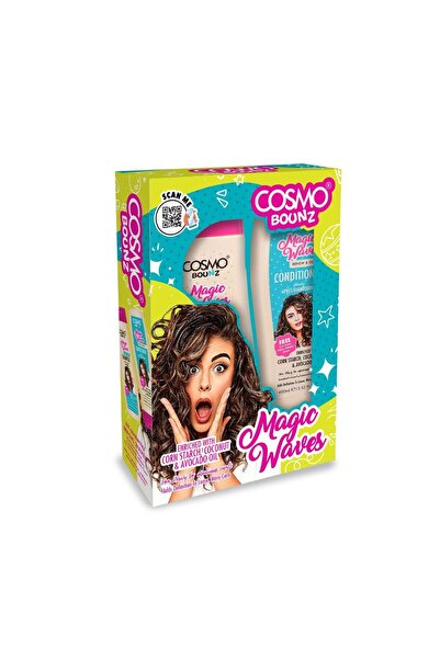 CD Cosmo Designs مجموعة كوزمو بونز للعناية بالشعر، شامبو وبلسم ماجيك ويفز 400...