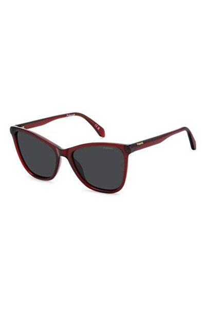 Polaroid نظارات شمسية PLD 4194/S حمراء للنساء مقاس 55 ملم