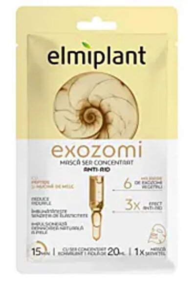 ELMIPLANT Mască tip șervețel cu Ser Concentrat Anti-Rid, cu Exozomi