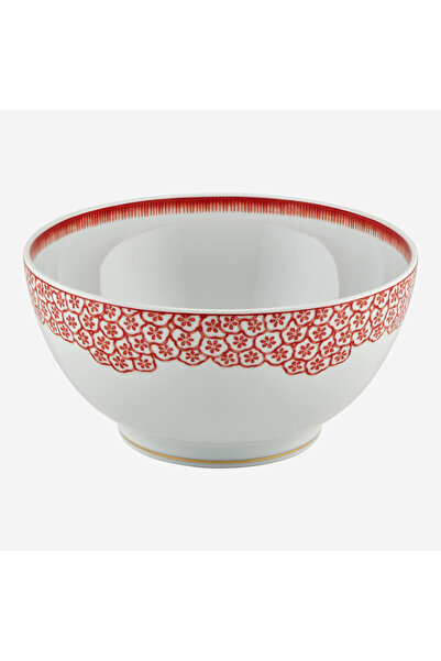 Vista Alegre Coralina by Oscar De La Renta Orange Porcelain Serving Bowl 24 cm
