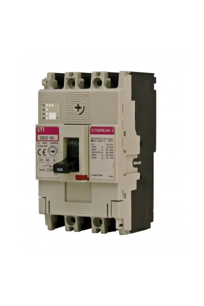 Eti circuit breaker in car eb2s 160/4lf 25a 4p 004671816