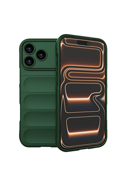 Techsuit Калъф за iPhone 17 Pro Max, Магически щит, удароустойчива защита, зелен