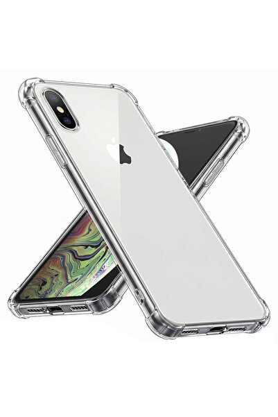 Evolium Husa Telefon pentru iPhone Xs Max, Anti-Soc, Transparenta, Silicon, E...