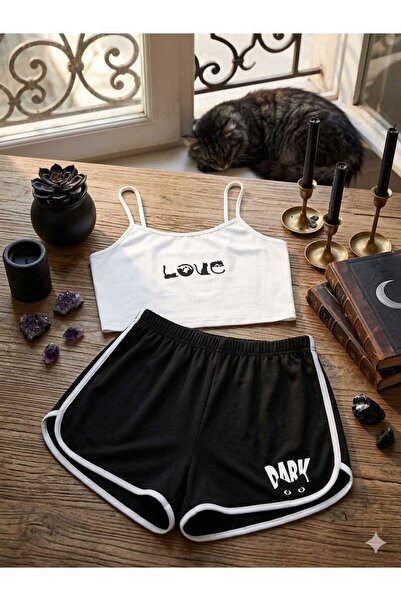 PEMBİŞ HOMEWEAR Natural Pamuk süprem crop basic