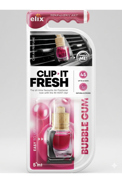 Elix Parfum auto premium Clip it Fresh Bubble Gum 5 ml