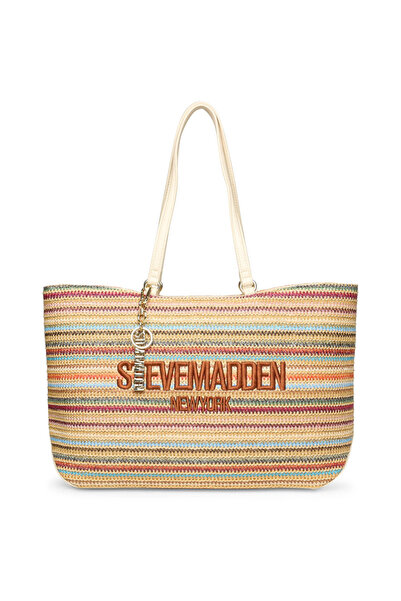 Steve Madden ψάθινη τσάντα ώμου BCOCOS