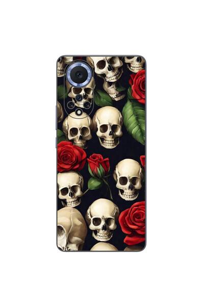 OEM Husa compatibila cu Huawei Nova 9 Silicon Gel Tpu Model Skulls and Roses