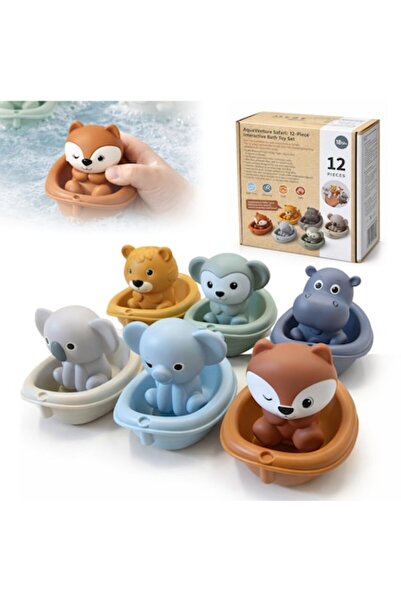 Primabobo Set of 12 bath toys, Primabobo, Can also be used as finger puppets,...