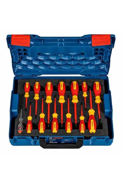 Bosch Düz ve Yıldız Uçlu Tornavida Takımı PRO VDE 14 Parça